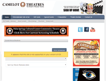 Tablet Screenshot of camelottheatres.com